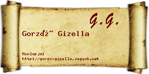 Gorzó Gizella névjegykártya