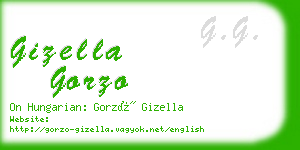 gizella gorzo business card